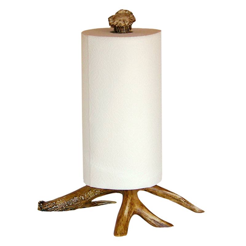 Cast Iron Antler Paper Towel Holder Countertop Deer Cabin Theme